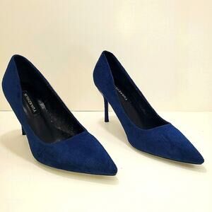 Yuanzhilin Blue Suede High Heel US Women SIZE 5 CN35 Stylish sexy